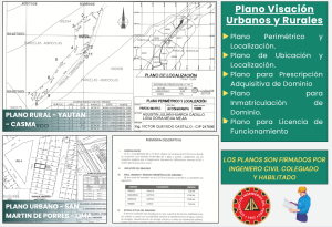 Plano Visacion, Ubicación y Localización